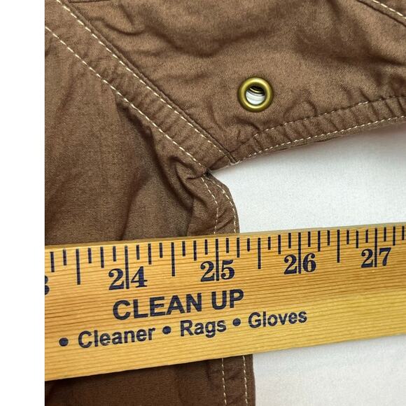 Game Guard Outdoors Men’s 2X Brown Tan Short Sleeve Button Front Hunting Shirt - Picture 4 of 6